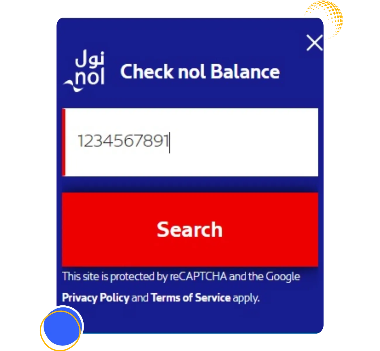 NOL card balance check 7 RTA website Nol balance check page